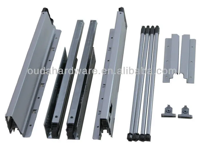 metal box single wall drawer slide runner rail