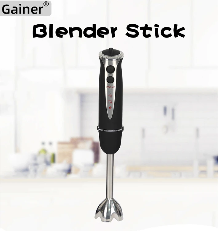 Hand Blender 4-in-1 Hand Immersion Blenders Electric Hand Stick Blender  with Beaker Stainless Steel Blade Baby Food