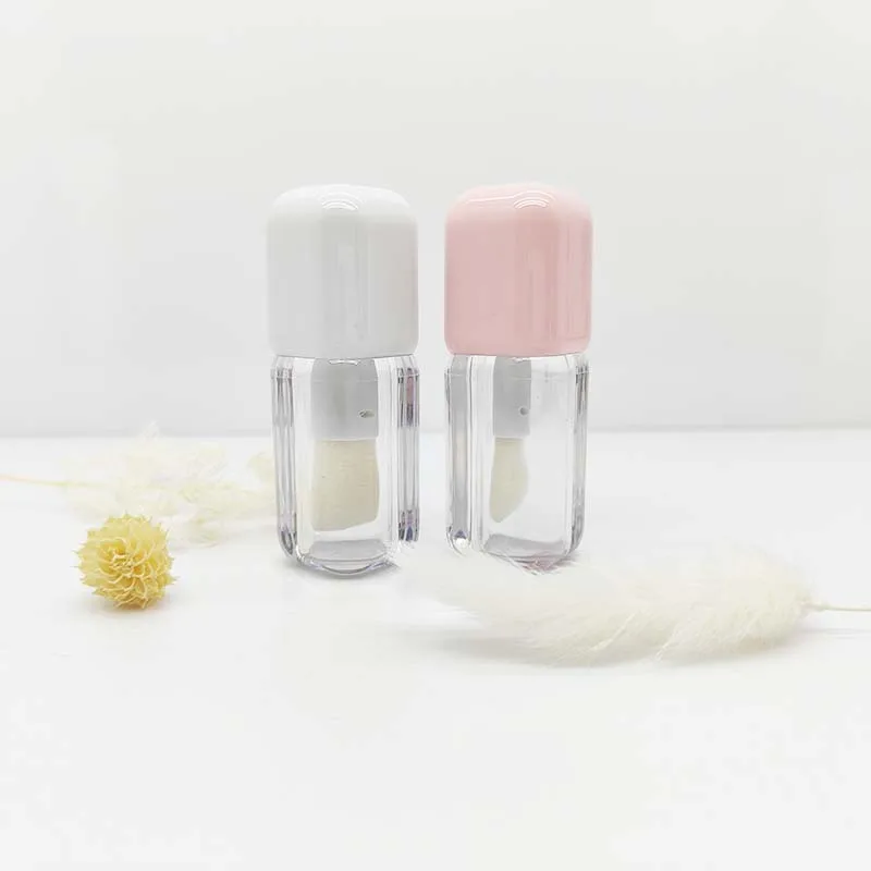 product 4ml square big brush lip gloss tube lip glaze tube lip gloss cute empty bottle wholesale cosmetic packaging container-26