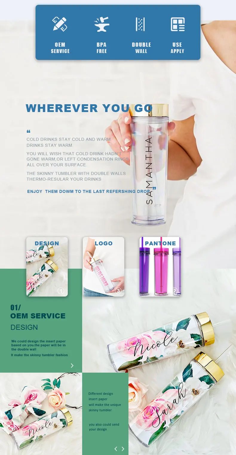  Insulated Double Wall Acrylic Skinny Colorful Tumbler.jpg