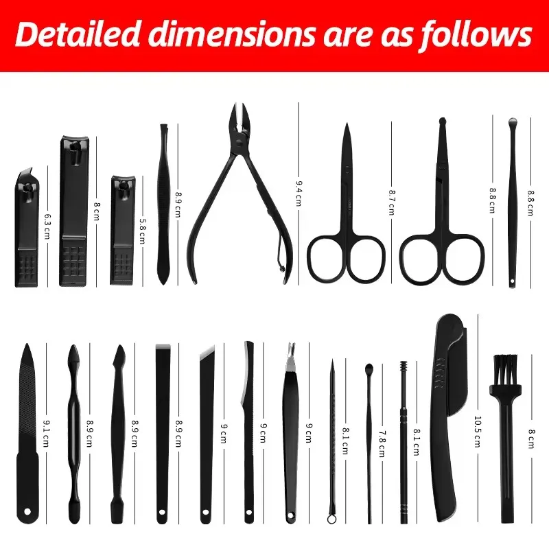 18 in 1 pedicure tool manicure set-2