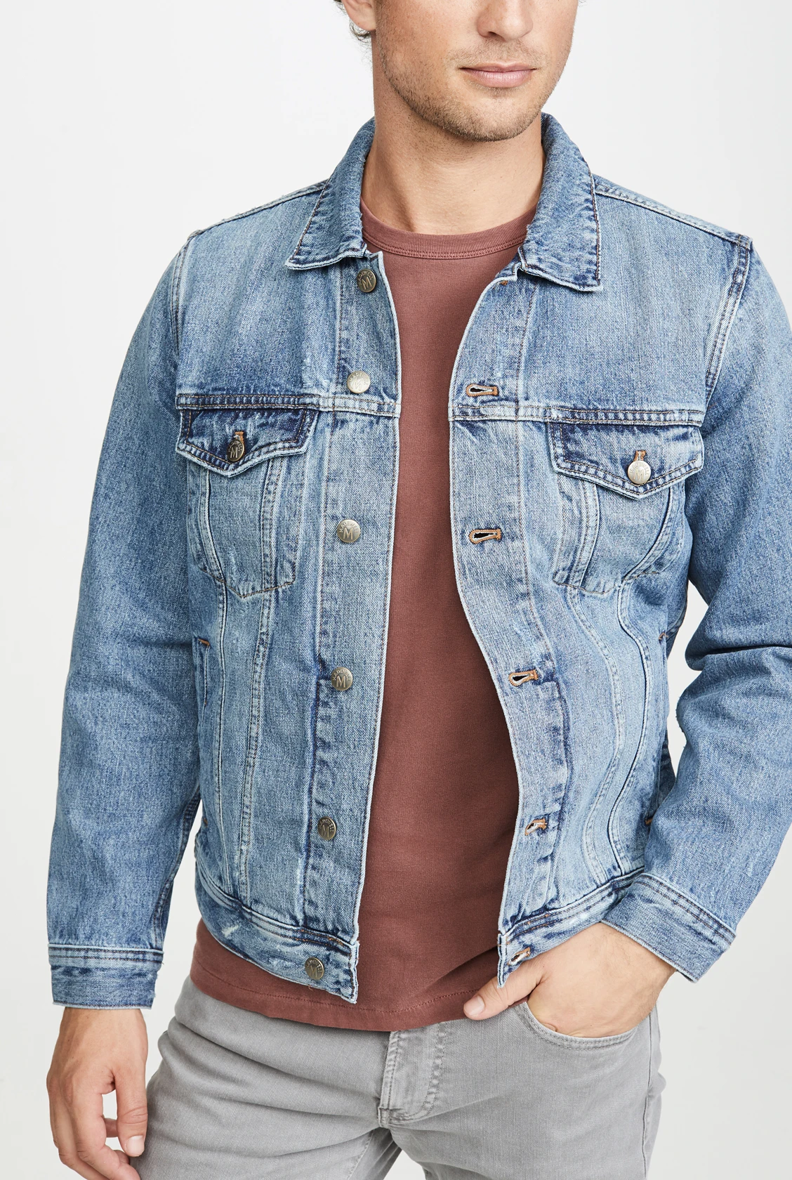Wholesale denim  jackets Classic denim jacket for men