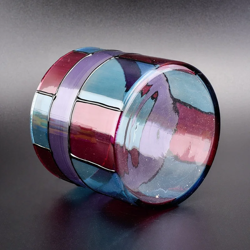 Handmade cylinder Glass Candle holder wholesales