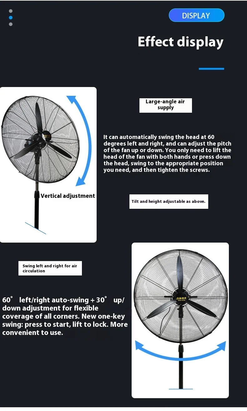 Industrial Electric Fan, Plastic - detail 20