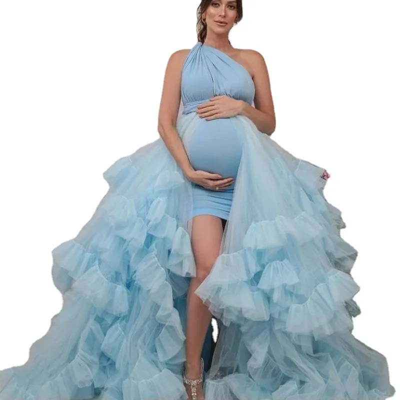 Maternity Gown Lace Maxi Dresses Women Clothes Photography Pregnancy