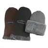 HZM-18195 Acrylic knitted Hat Balaclava with thermal lined for winter outdoor work