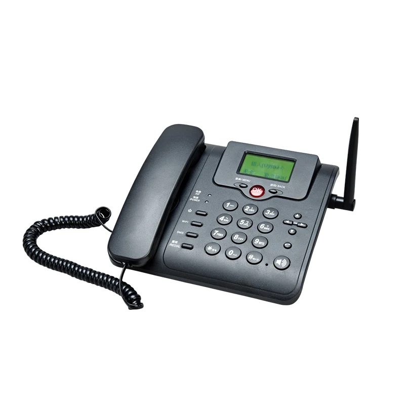 
4G VOLTE LTE UMTS WCDMA GSM SIM card fixed wireless desktop phone with WiFi hotspot cordless phone fwp 