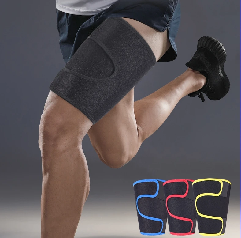 Hamstring Quad Wrap Adjustable Compression Sleeve Support For Pulled