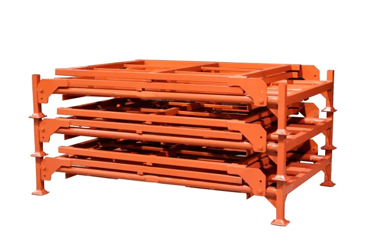 为汽车零部件行业定制的可折叠钢轮胎堆垛架存储