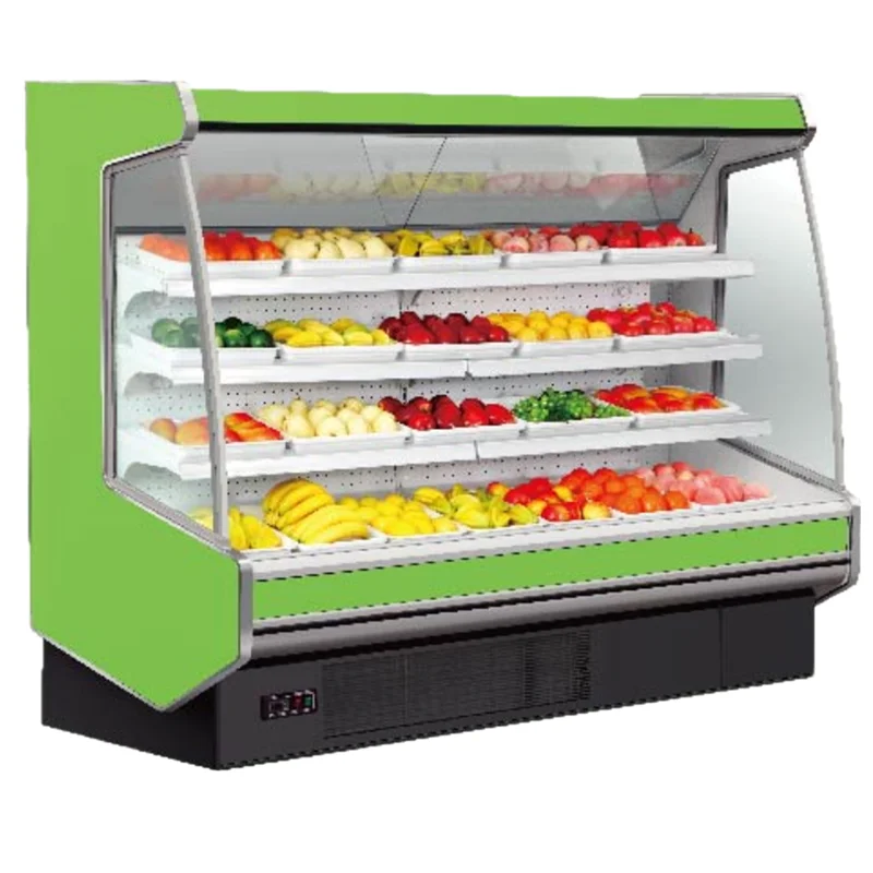 Commercial Refrigerator Supermarket Display Fridge Open Showcase For