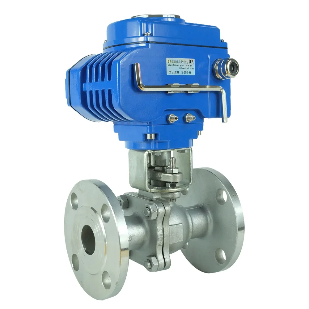 Dkv Electric Flange Ball Valve Dn50 Stainless Steel 304/316 Pn16 Water ...