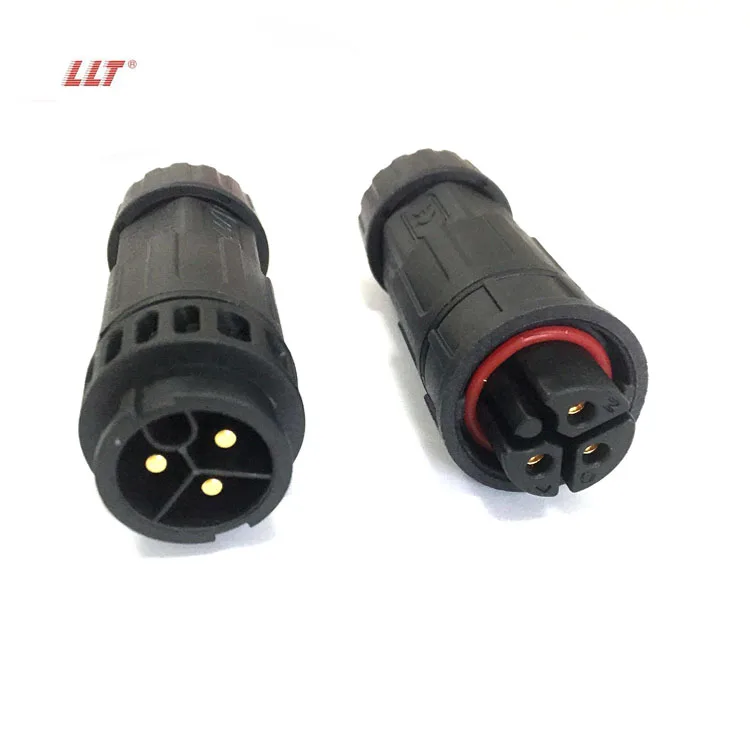 LLT M19 2 3 4 Pins IP67 IP68 Assembled Waterproof Electrical Cable ...