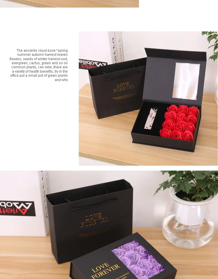 2022 hot Selling saint Valentines gift perfect gift for girlfriend soap roses flower in box for Mothers day birthday gift