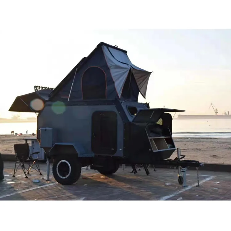 China top fabrikant Caravan Home Op Trailer Mini Off Road caravan motor thuis