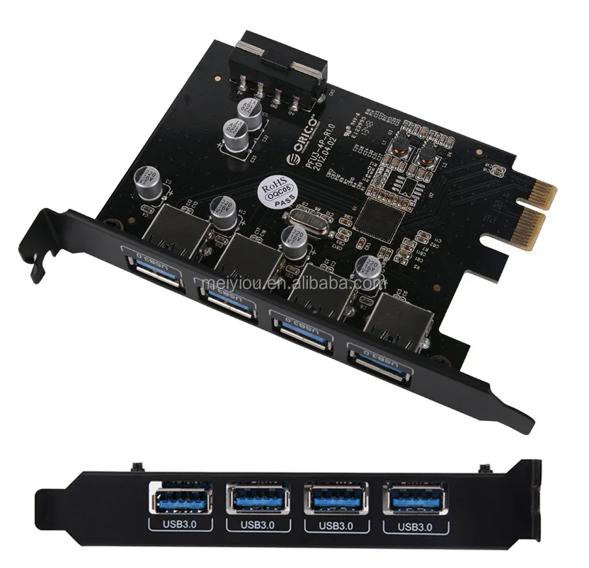 Pcie To 4 Port Usb 3.0 Pcie Adapter Pci Express Usb 3.0 4 Port Hub 5