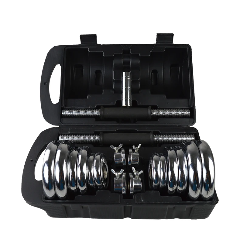 Factory Supply Custom 20kg Chromed Adjustable Dumbbell Cast Iron Free