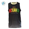 Pure 100% polyester team dry fit sports fitness wholesale custom singlets men fishing tank top