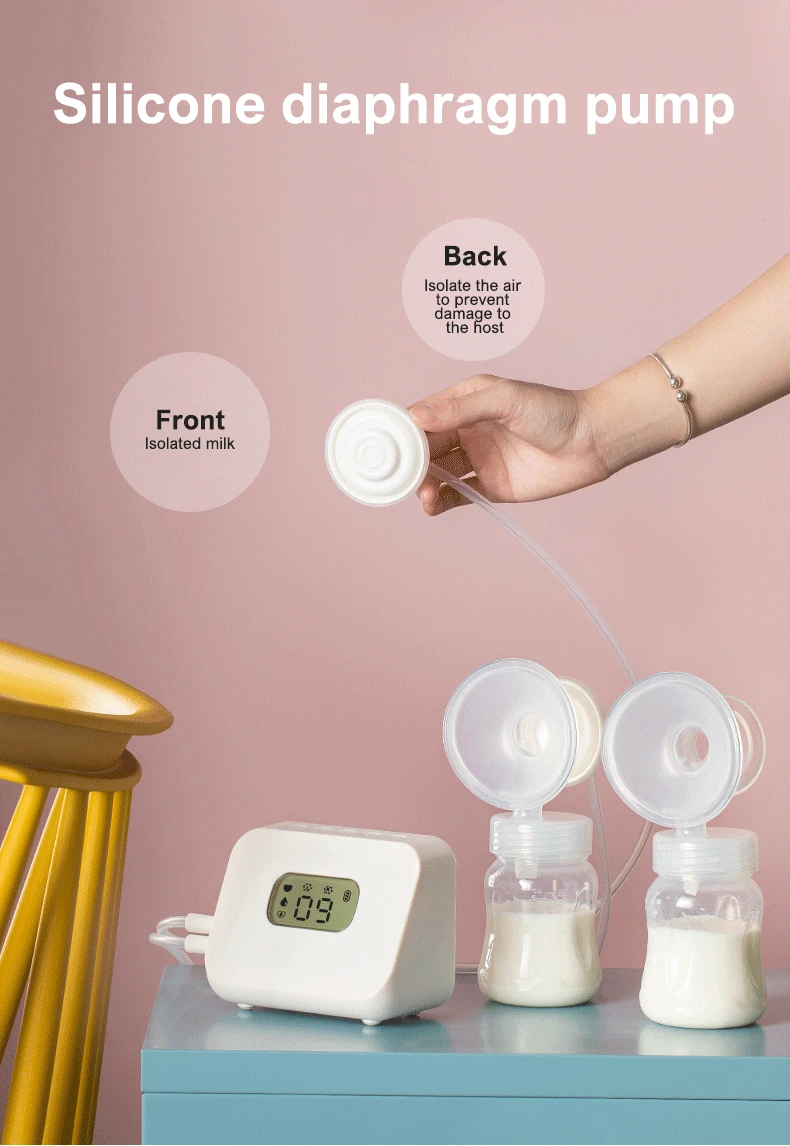 Vcoool Breast Pump Lying Down And Suck Electric Bilateral Breast Pump