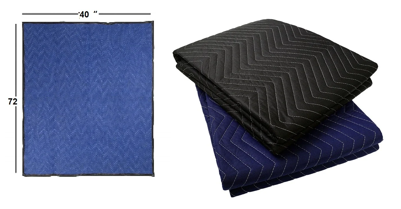 Heavyduty Padded Moving Blankets 72 X 40 In/ 72 X 80 In For Protecting
