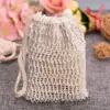 Sisal Soap Bag with Drawstring Natural Soap Pack Soap Saver Pouch for Foaming, Drying Soaps, Exfoliation, Massage