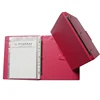 soft latest leather portfolio file folder,cheap custom file folder for interview,factory shenzhen file folder customized travel