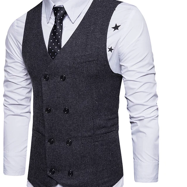 Factory hot sale men's vests suit vest slim fit men wedding in stock