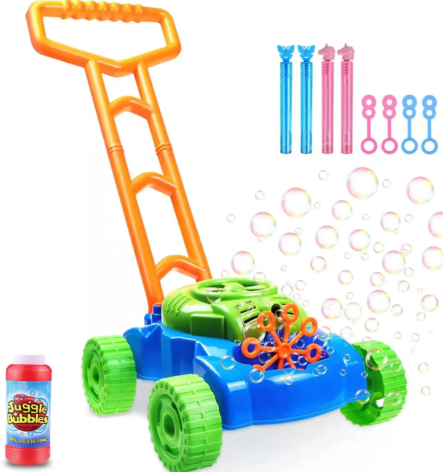 Bubble Lawn Mower Automatic Bubble Maker Blower Machine With Bubbles ...