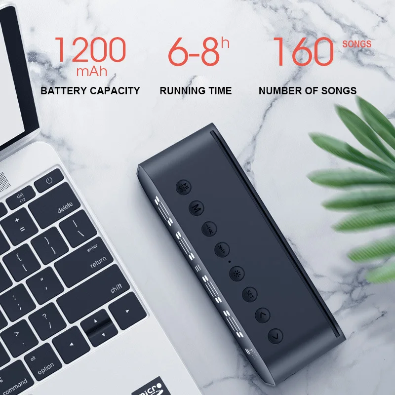 Portable Multimedia Speaker Smart Table Lamp Light Alarm Clock Led Touch Light Bluetooth Speaker - ANKUX.COM