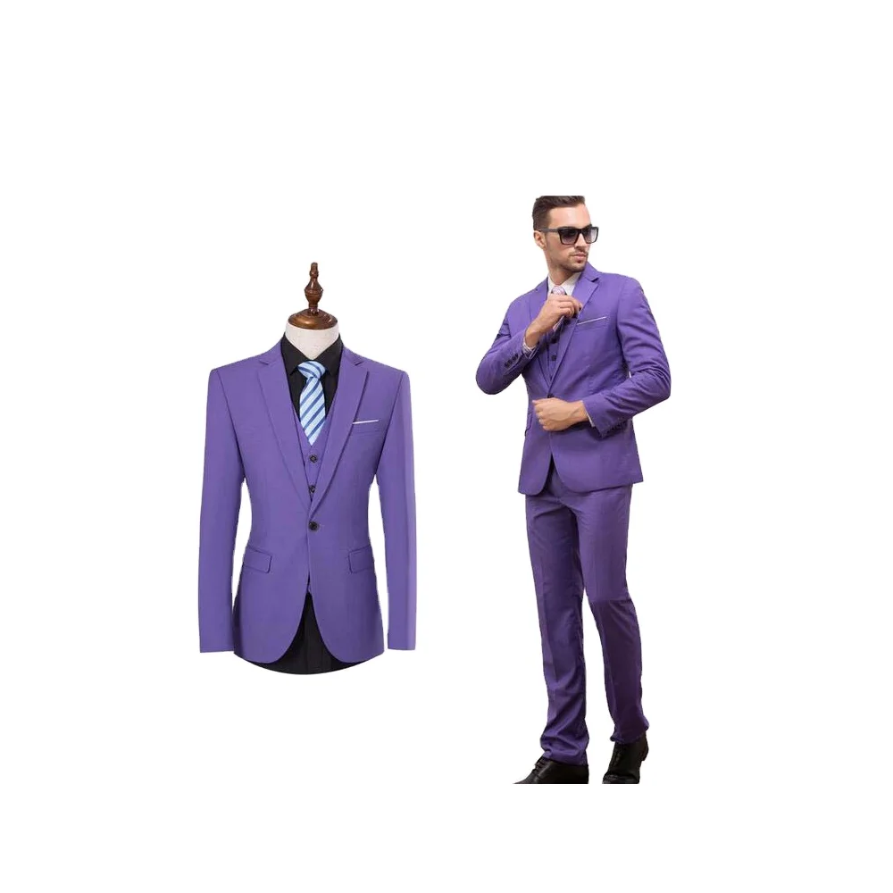 purple formal pant suits