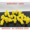 Syringe silicone soft yellow pumping air hollow joint parts rubber join connector 4 4mm linker Sealed plug head adapter fitting