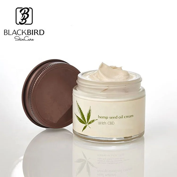 Oem Private Label 100 Anti Aging Cbd Oil Hemp Seed Facial Face Cream