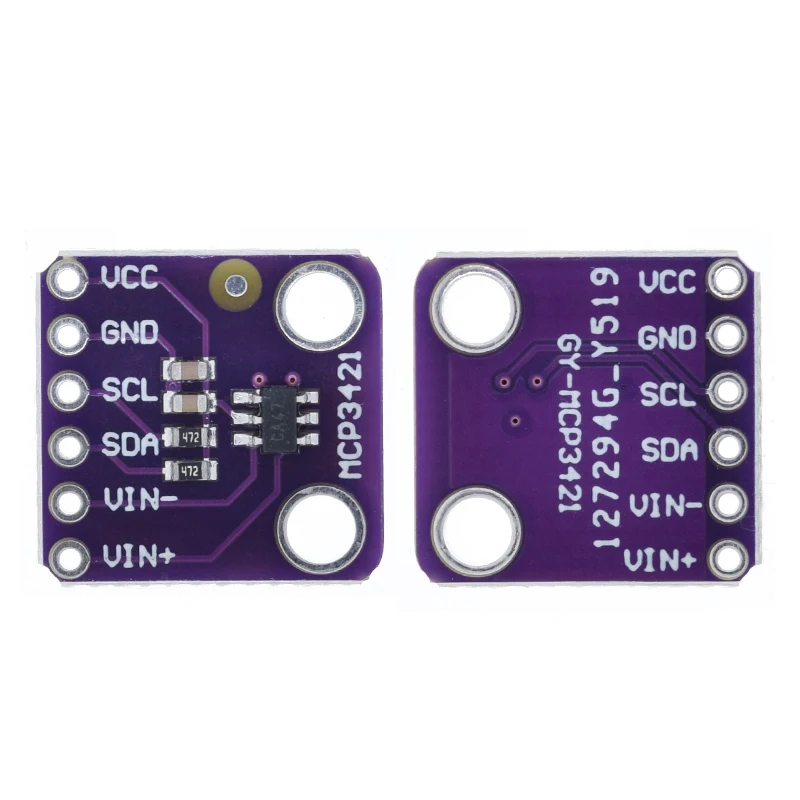 Mcp3421 I2c Sot23-6 Delta-sigma Adc Evaluation Module Board For Pickit ...