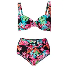 Traje de Buceo,Traje de Surf,Fuente Termal,para Mujeres Ba/ñador,Traje de ba/ño de Dos Piezas,Verano Playa Nataci/ón Regalo,Cintura Alta,Manga Larga,Tama/ño Grande,Iridiscente,Tanga,Especias Tentaci/ón