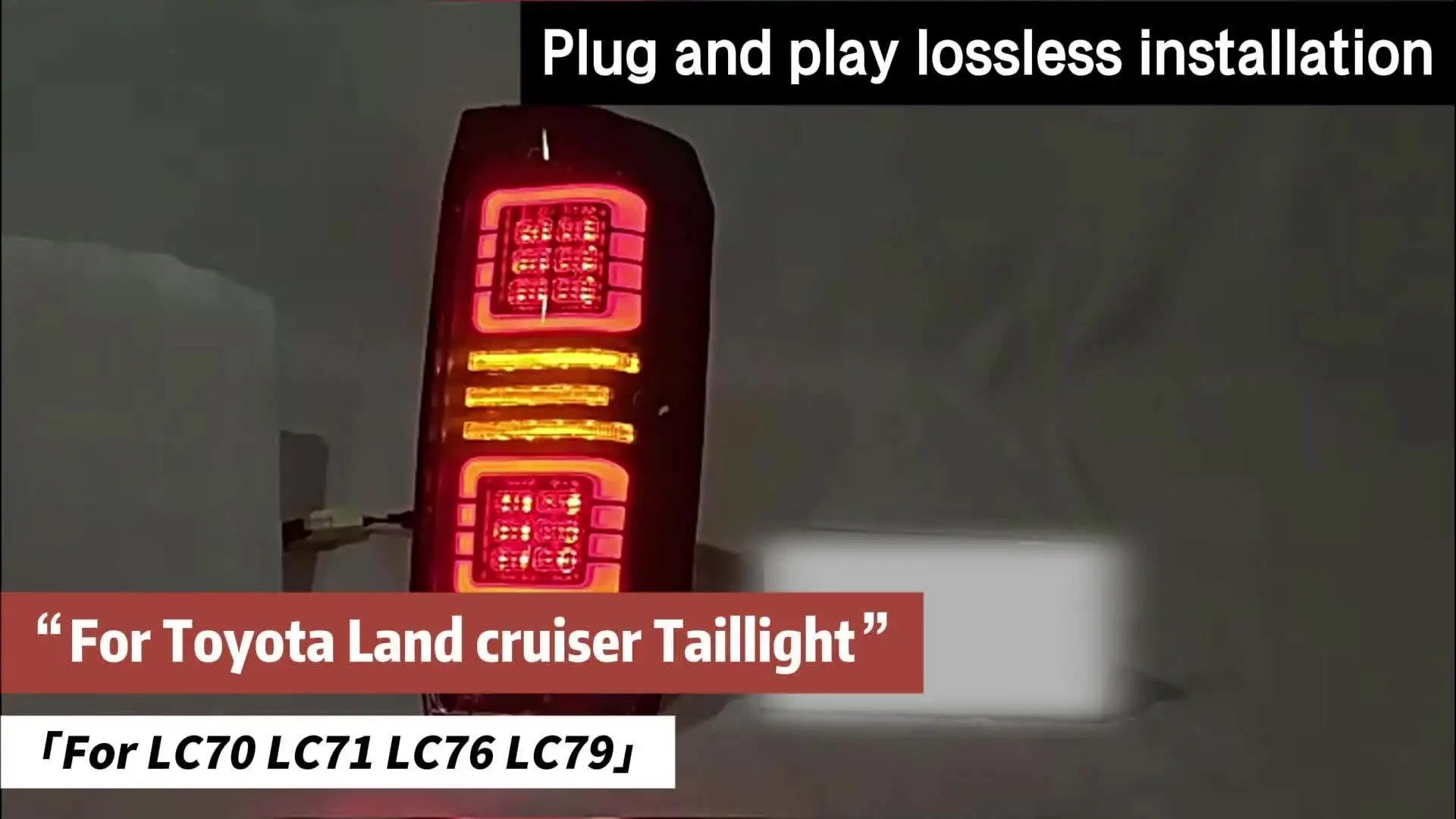 YU GUANG for Toyota Land Cruiser 1984 Tail Lights Plug and Play