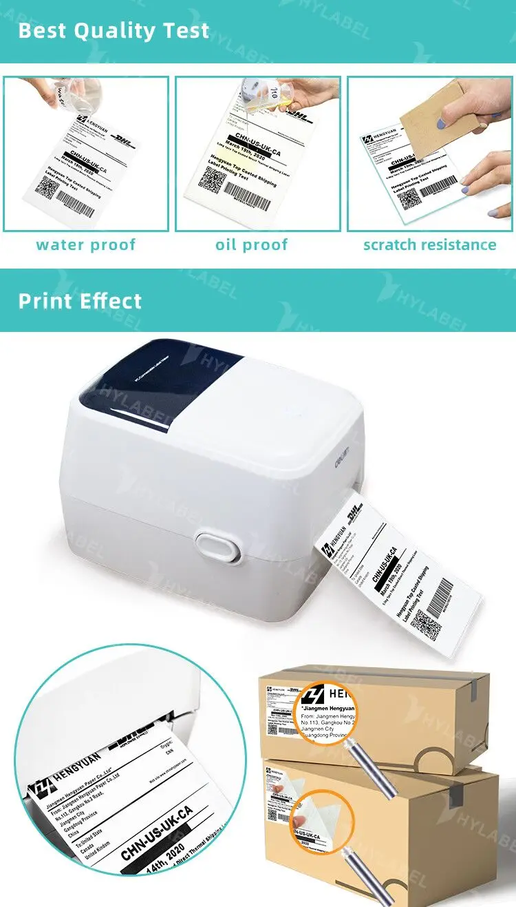 Self Adhesive Shipping Labels 4x6 Zebra Gk420t Labels Etiquette Roll