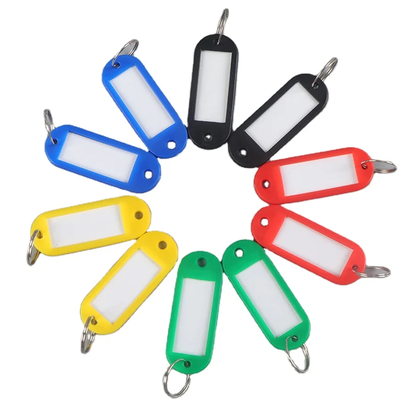 Pe Soft Plastic Key Chains Classification Label Key Tags Keyring
