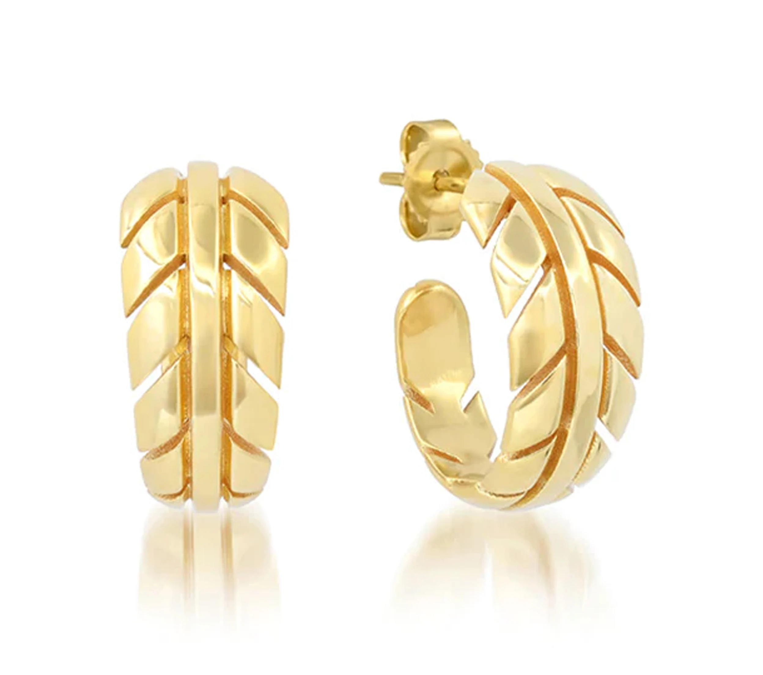 Wholesale Real 18k Gold Little Girl Earrings Fashion Elegant Earrings