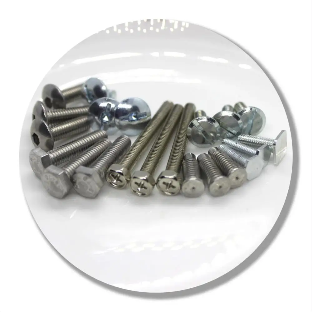 
OEM Custom and DIN Standard M3/M4/M5/M6/M8/M10 Stainless Steel hex Head Fully Threaded Bolts Hexagon Screws 