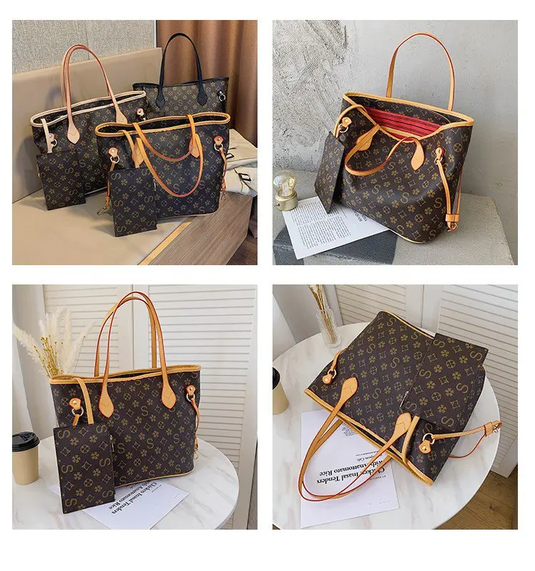 Women high quality fashion handbags pu leather large size waterproof  tote bag