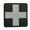 Free Catalog Free Sample Complete Price Tactical 3D Paramedic PVC Rubber Black and Red Cross First Aid Medic Patch Military