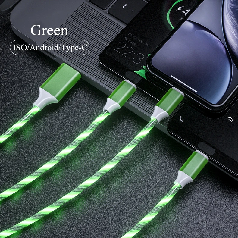 Wholesale High Quality 3 in 1 Fast Charging Cable Flexible Color Micro Usb Cable - ANKUX.COM