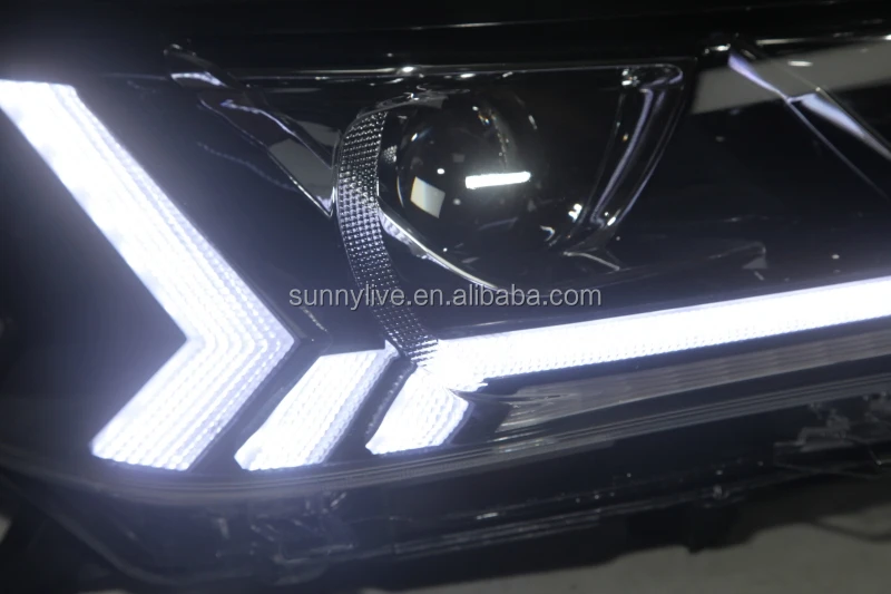 New Arrival led front light  for TOYOTA for HILUX VIGO Hilux Revo Headlights  Black Housing YZ
