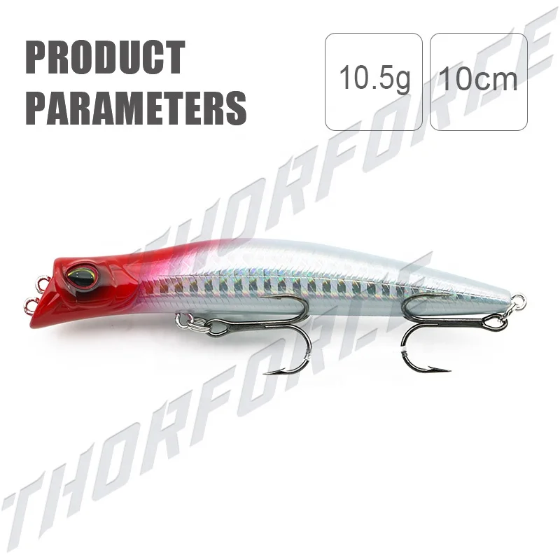 Thorforce Good Quality Topwater Hard Bait Floating 100mm10.5g Hvpp001