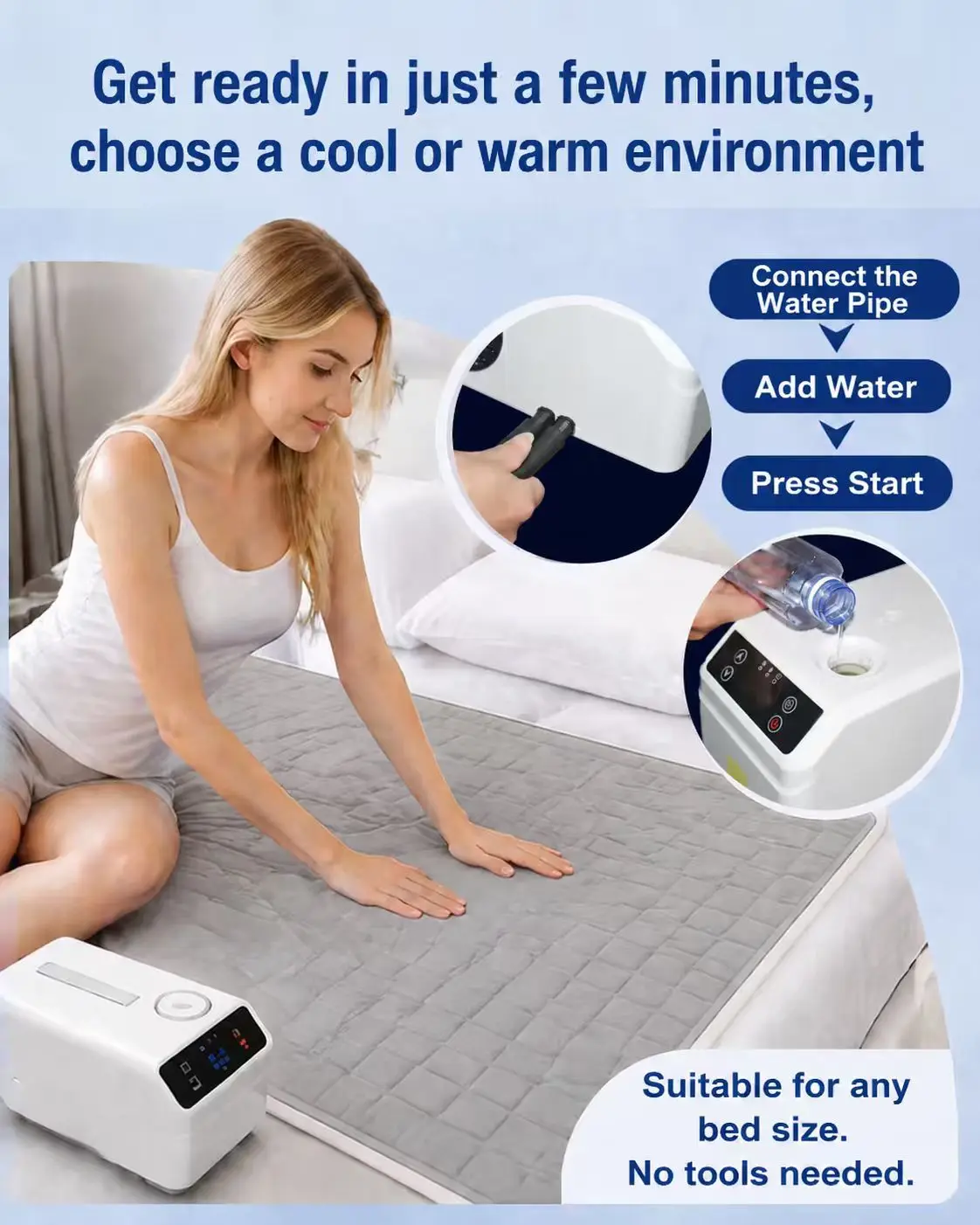 cooling system bed warmer and cooler