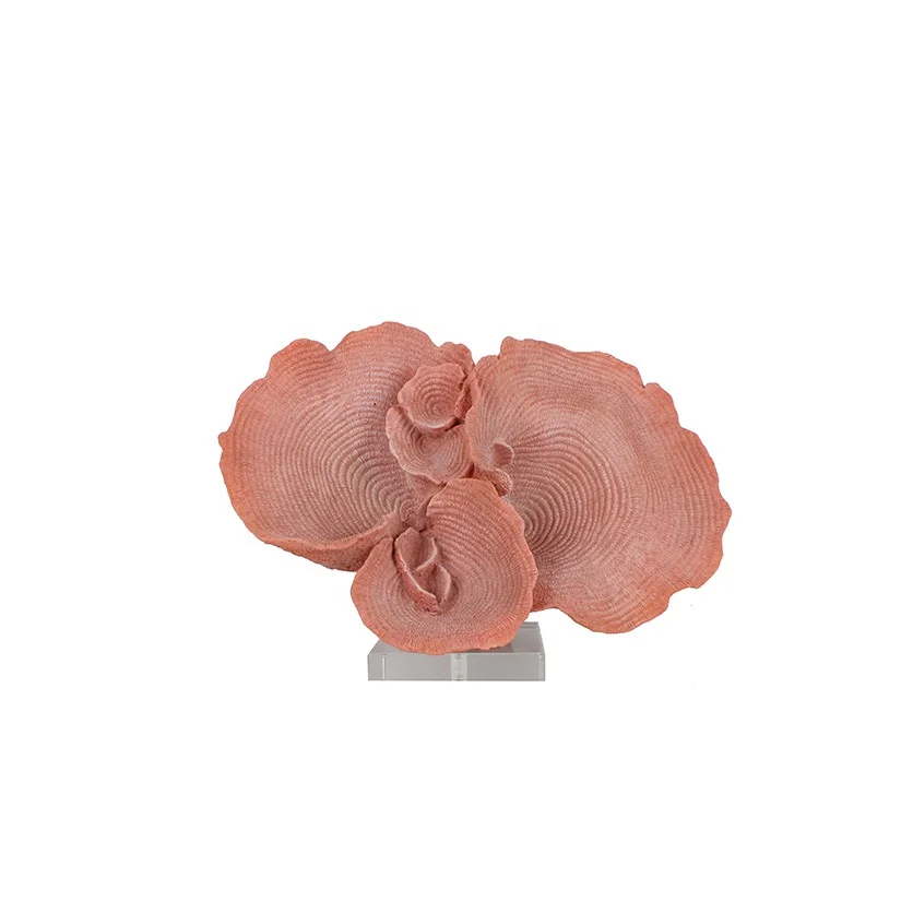 Wholesale unique lifelike acrylic base resin coral home accessories hotel decoration details