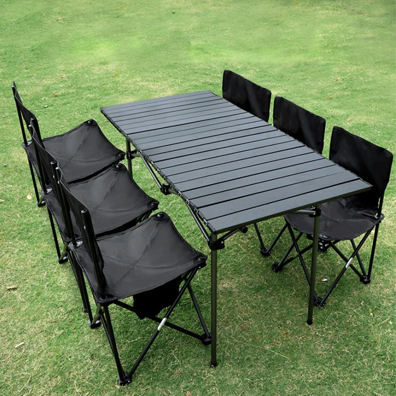 Outdoor Furniture Folding Table And Chair Set With Custom Logo Folding