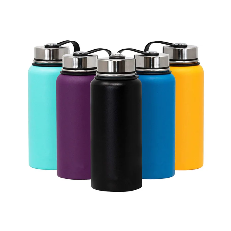 40oz Self Cleaning Insulated Sports Stainless Steel Water Bottle Vacuum ...