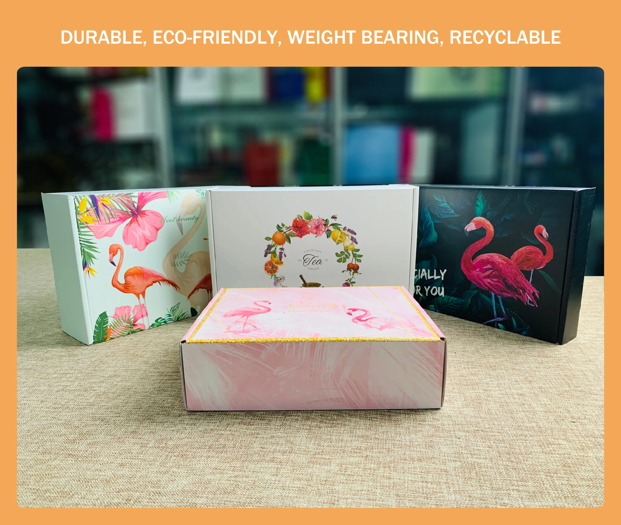 Custom Rectangle Flower Shipping Box Flower Packaging Postal Boxes With