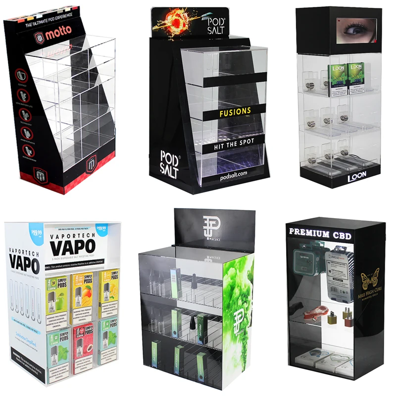 Small Shop Stands Shelving Acrylic Display Store Essential Oil Holder