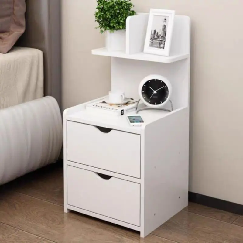 
Wood cheap bedroom bedside table cabinet cupboard white nightstand furniture 